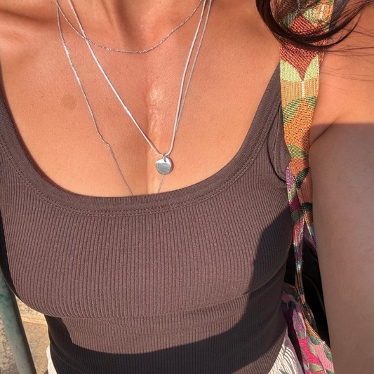 Cadena Diamantada amb acabat brillant i tanca reasa, ideal pel dia a dia. De Plata de Llei 925.